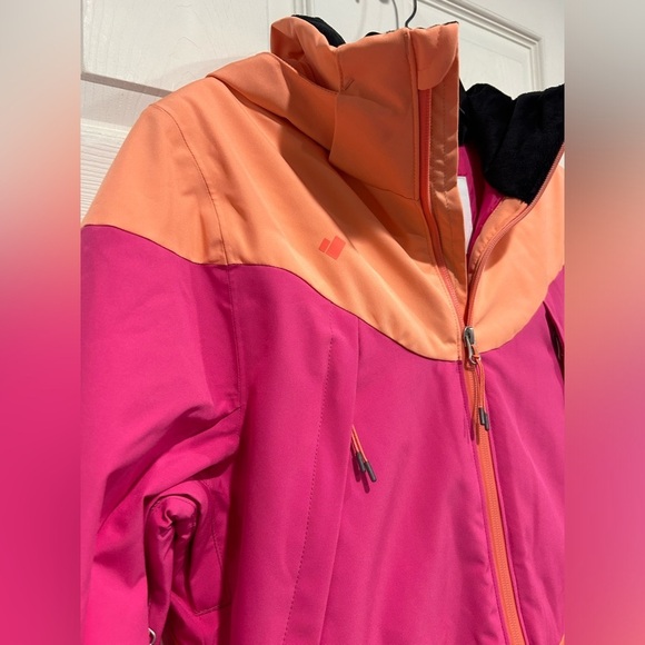 Obermeyer Girls XL Reese Insulated Snow Jacket Ski Snowboard NWT Pink Orange - Picture 3 of 16